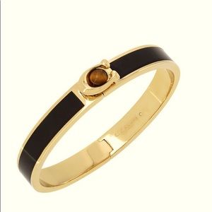 Coach C Enamel Hinged Bangle Bracelet New with Tags